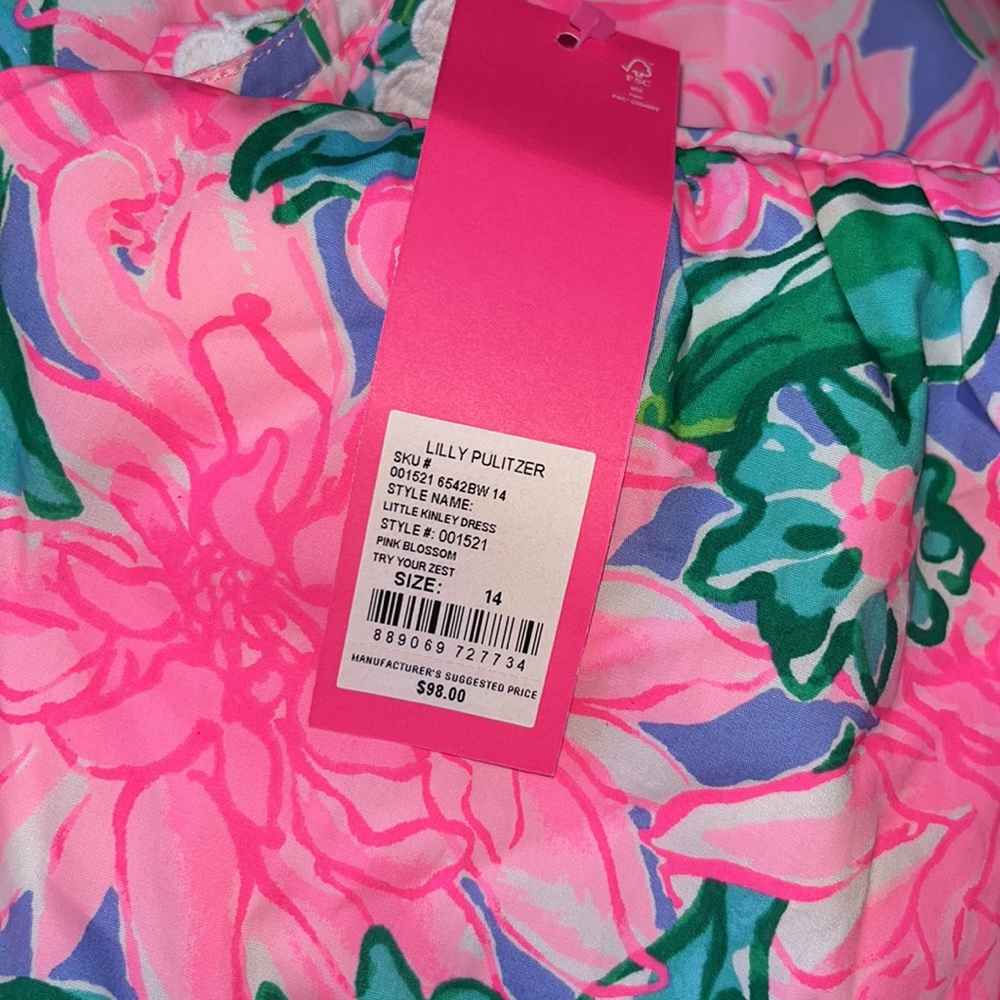 Lilly Pulitzer girls Little Kinley Dress (Toddler/Little Kids/Big Kids) 14 - Picture 4 of 4